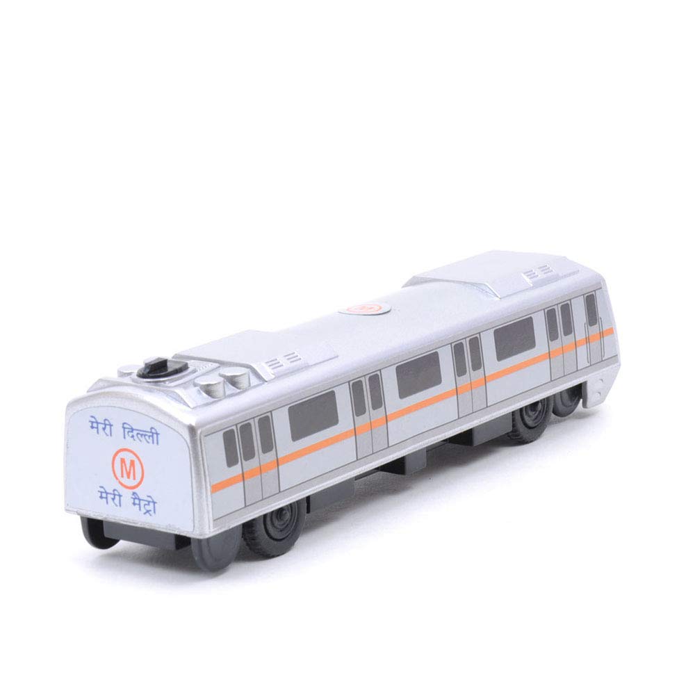 Centy Toys Plastic Pull Back Metro Train, Number Of Pieces: 1, Silver - MRGTOYS