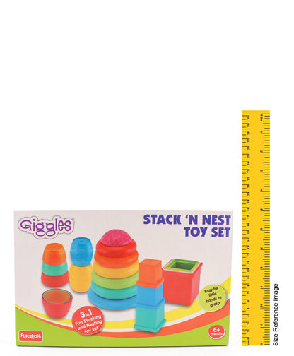Giggles Stack N Nest Toy Set 3 in 1 - Multi Color