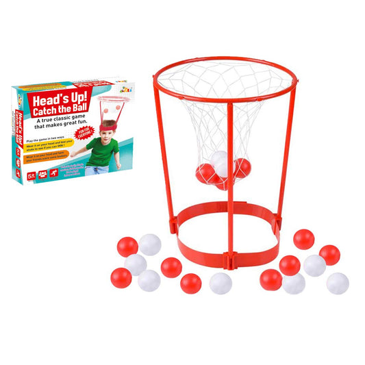 awals headband hoop ball toy heads up catch the ball a true classic game that makes great fun party flavor fun for kids | catching basketball|hoop ball toy with 10 balls- Multi color
