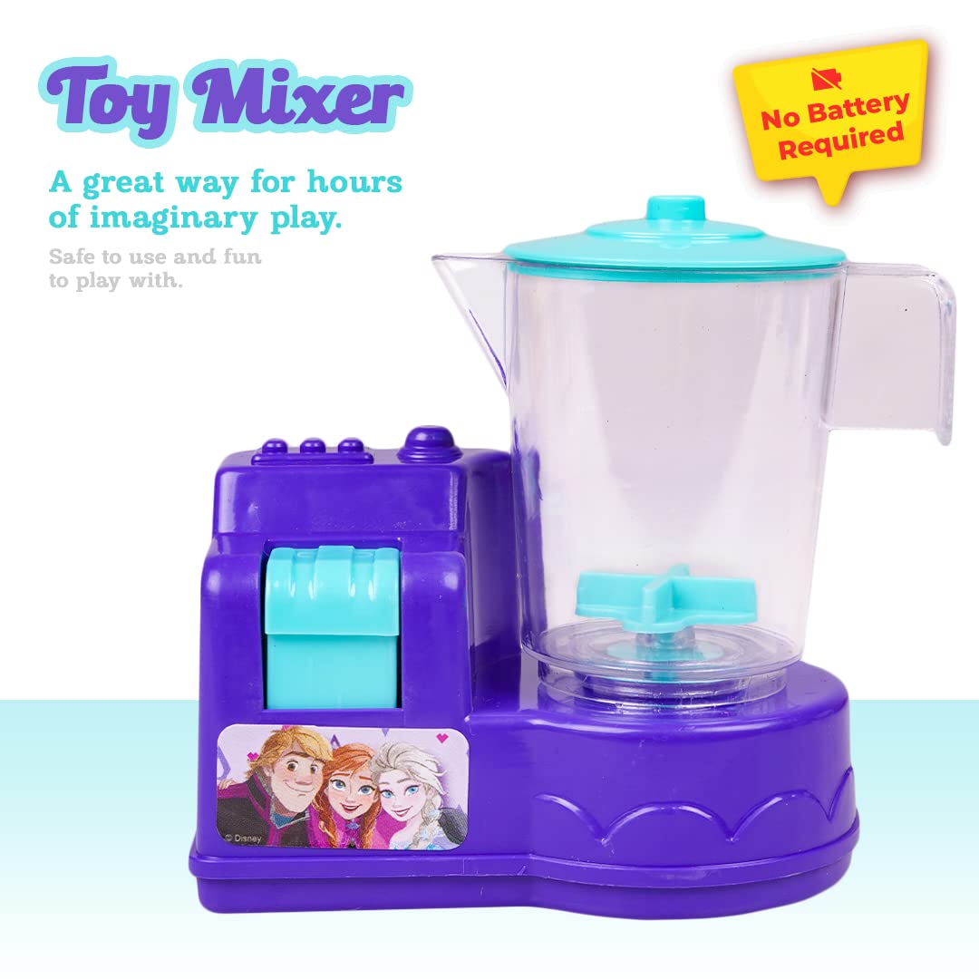 Ratna's Disney Frozen Themed Toy Mixer | Real Operating Plastic Kitchen Toy Mixer for Kids