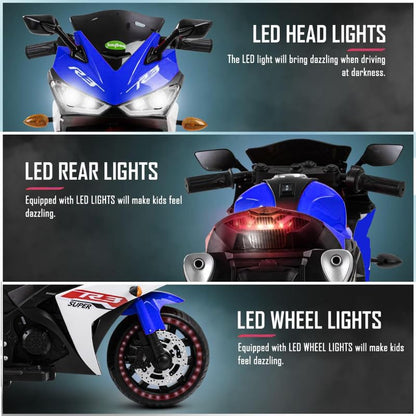 Children's Toy Bike R3: Rechargeable Battery-Powered Ride-On for Boys and Girls | Electric Ride-On for Kids [Ages 2 to 5, Large Size - Blue