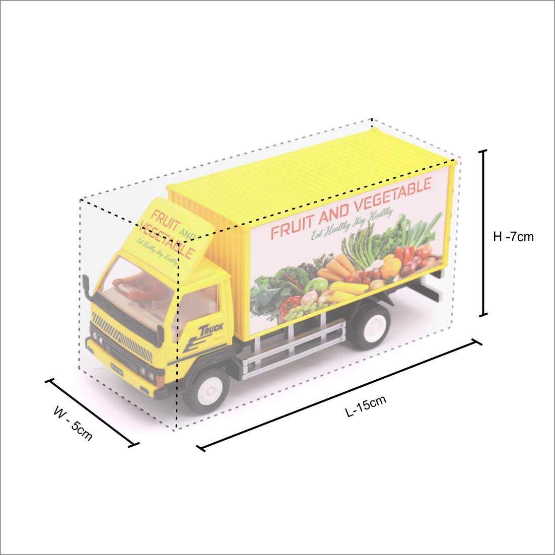 Centy Toys Fruit and Vegetable Panther Truck (Yellow) - MRGTOYS