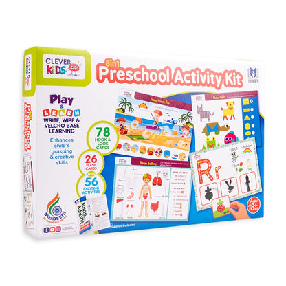Ratna's 8in1 Preschool Activity Kit | Early Learning & Education with 56 Exciting Activities for Toddlers 18+ Months