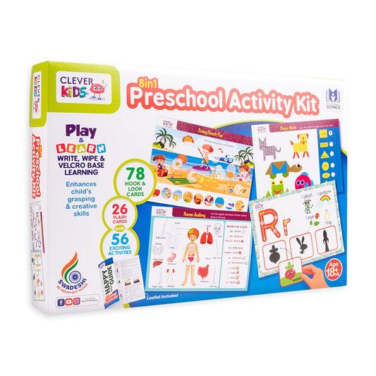 Ratna's 8in1 Preschool Activity Kit | Early Learning & Education with 56 Exciting Activities for Toddlers 18+ Months