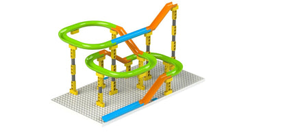 Blix Marble Run-1 Plastic Marble Tracks For Kids | Stem Toy | 118 Pieces| 4+ Models, Multi
