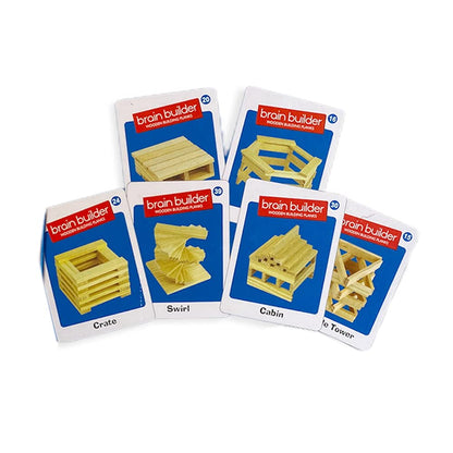 Ekta Brain Builder Wooden Building Planks Set 1, 3-D Puzzles for Kids