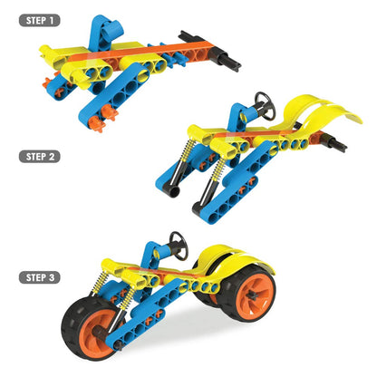 BLIX - Cars - 2 DIY, Educational, Learning, Stem, Building and Construction Toys