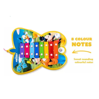 Mouse and Friends Pull Along Xylophone with 2 MALLETS ( 8 Colour Notes )