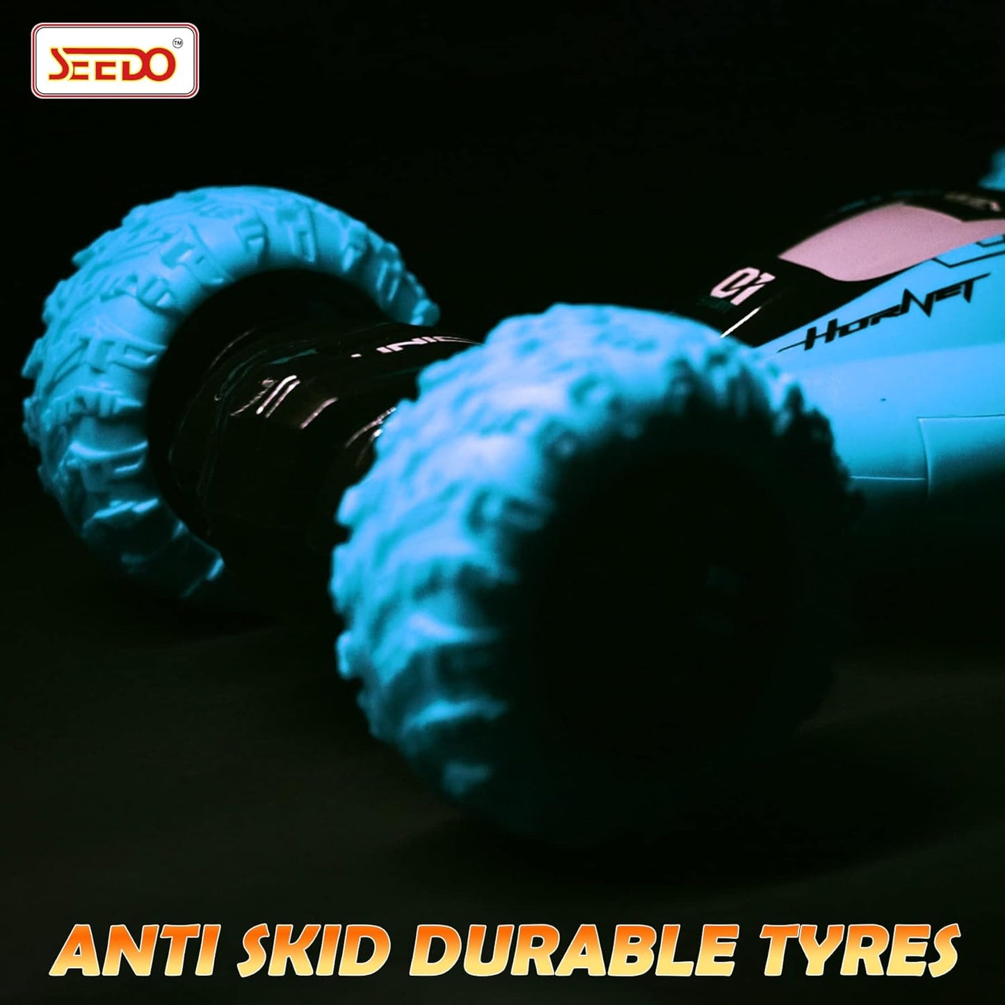 SEEDO Remote Control Rechargeable Twisting Stunt Car 1:16 Scale 360 Degree Double Sided Rotation 2.4 GHz All Terrain RC Vehicle Toy with Multi Line Technology for Kids 8+ Years COLOR MAY VARY