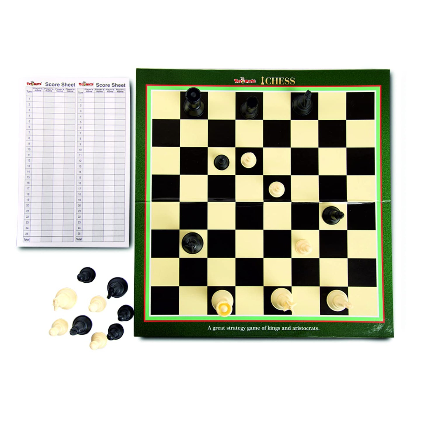 Toymate Brain Storm- Combo of Chess and Scrabble WordPower Crossword Game Board for Kids n Adults