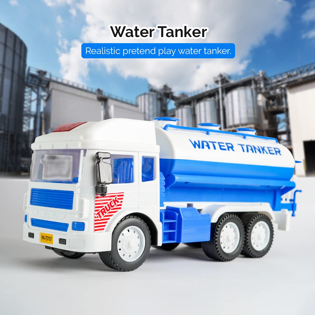 RATNA'S My First Wheels Water Tanker | Friction Powered Big Size Toy Vehicle for Kids