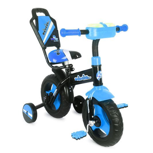 BABYCUTE Plug N Play Kids/Baby Tricycle for 12 Months to 48 Months, Cushion Seat and Seat Belt Boys, Girls, and Up to 30kg Carrying Capacity PIDGI TRICYCLE (Blue) - MRGTOYS