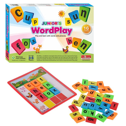 Toymate Wordplay Junior(Spelling N Picture Learning)Colourful Educational Fun Games for 3 Years Kids