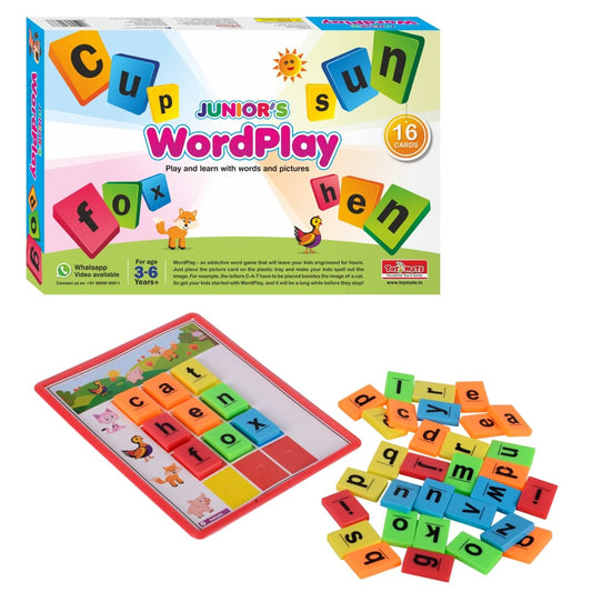 Toymate Wordplay Junior(Spelling N Picture Learning)Colourful Educational Fun Games for 3 Years Kids