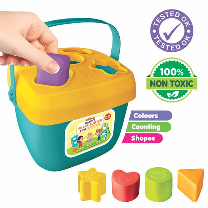 Toymate Baby’s Shape Sorter Fun for Kids Toddlers - A Pre School Toy with 10 Shapes & Colours- for Age 2 Years & Above.…