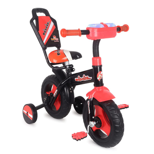 BABYCUTE Plug N Play Kids/Baby Tricycle for 12 Months to 48 Months, Cushion Seat and Seat Belt Boys, Girls, and Up to 30kg Carrying Capacity PIDGI TRICYCLE (Red) - MRGTOYS