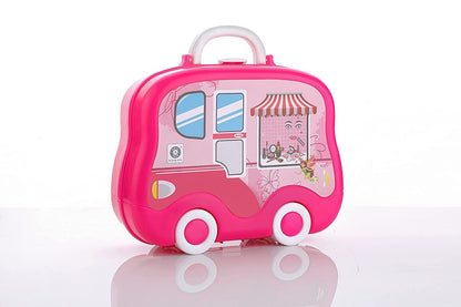 ADITI TOYS Plastic Luxury Kitchen Set Cooking Toy with Briefcase and Accessories || for Age - 3+Years Multicolor (26 pieces)