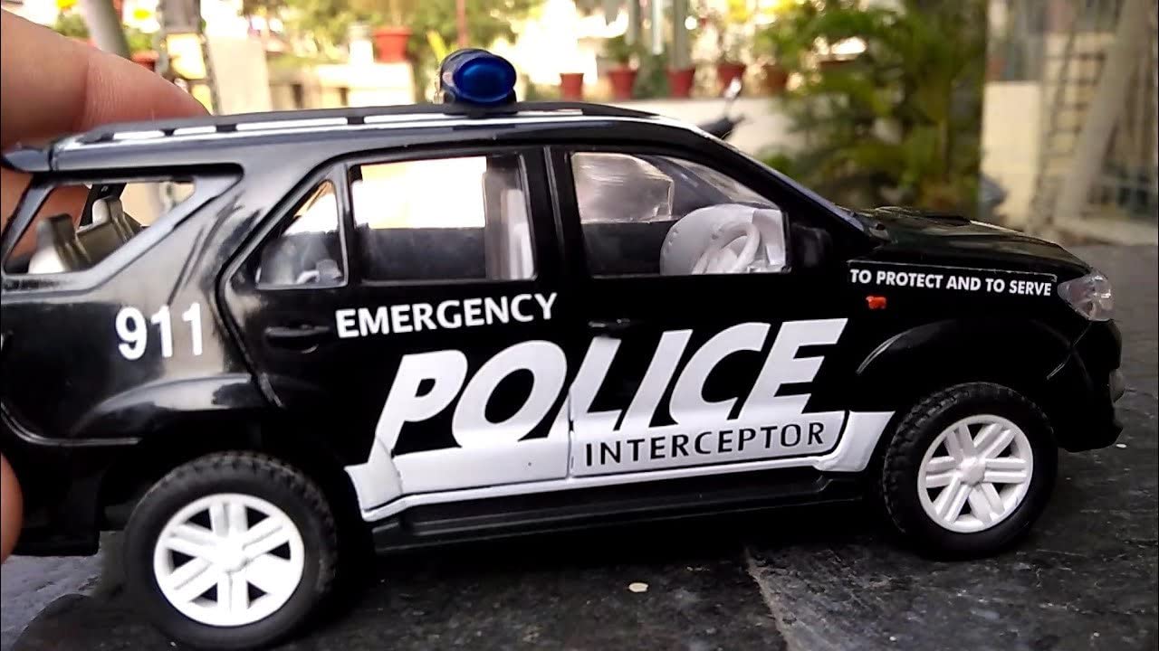 Centy Toys Plastic Police Interceptor Fortune Pull Back Car, Number Of Pieces: 1, Black - MRGTOYS