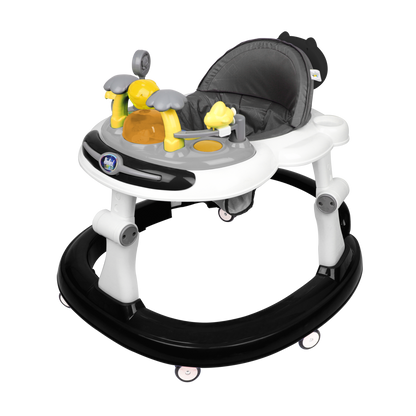 BLACK BABY WALKER WITH PUSH HANDLE