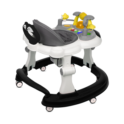 BLACK BABY WALKER WITH PUSH HANDLE