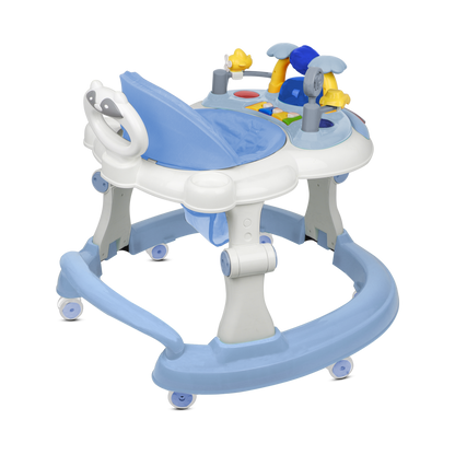 BLUE BABY WALKER WITH PUSH HANDLE