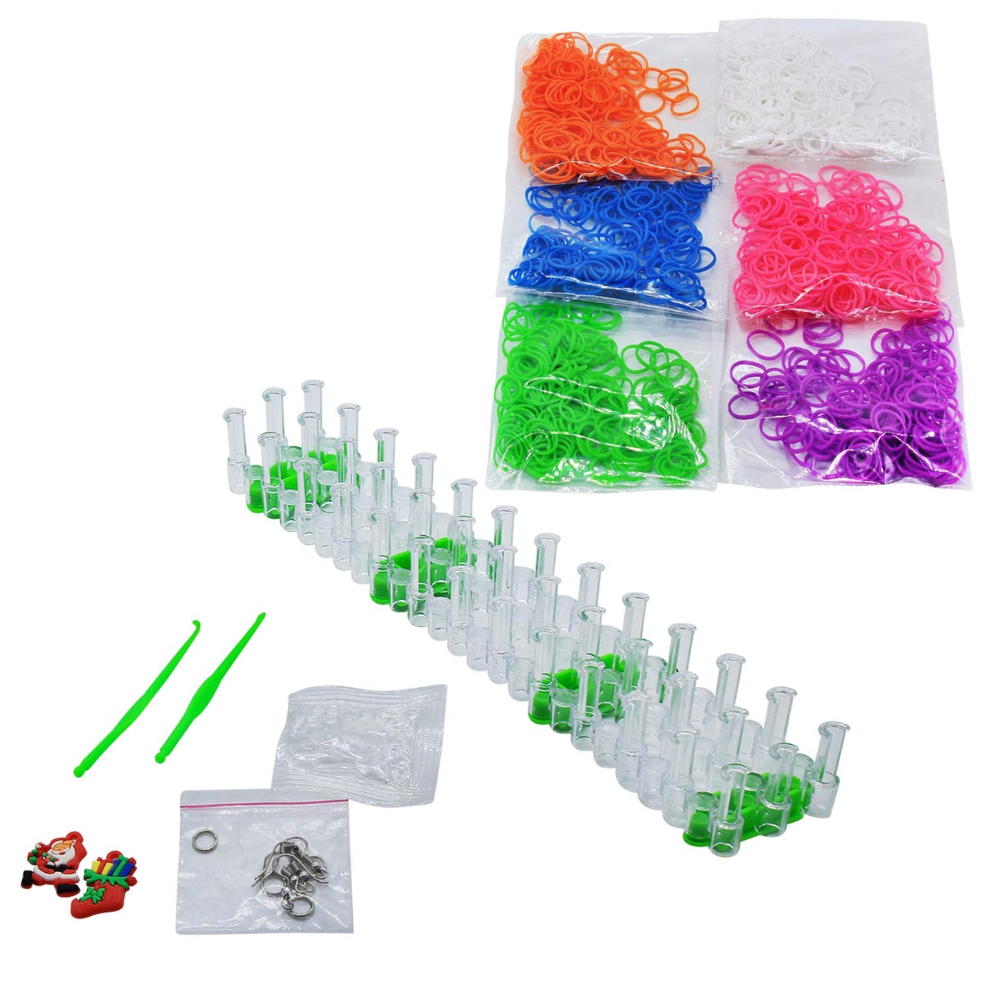ekta fashion loom bands ( jewellery maker)- Multi color, Rubber