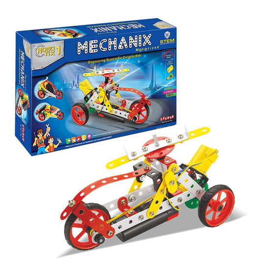 Zephyr Mechanix - Robotix - 1 DIY, Educational, Learning, Stem, Building and Construction Toys (Multicolor)