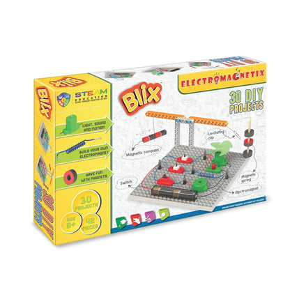 Blix Robotix - Electromagnetix, Science Kit, Educational DIY Building Set, Construction Toys, for 9+ Years Boys and Girls