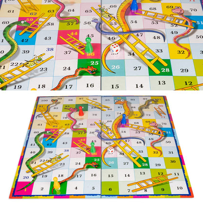 Toysbox Ludo and Snakes & Ladders Jumbo Classic Board Game to Play with Kids and Adults