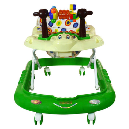 Panda 777 Smart Musical Round Toddler Baby Walker with Comfy Seat and Activity with Light and Musical Toy Bar and Ultra Soft Seat for Kids/Babies  (Green) - MRGTOYS