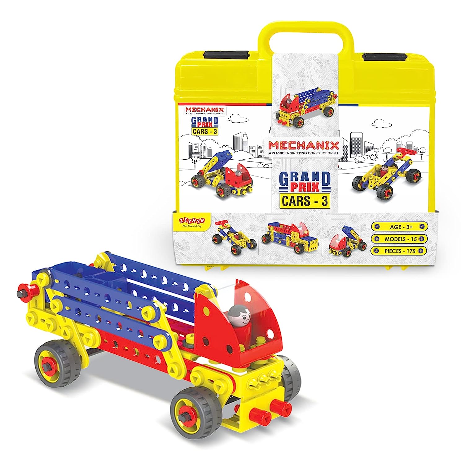 MECHANIX 3602003 Plastic Cars-3|Multicolor