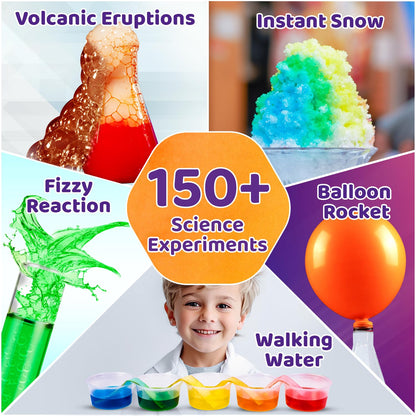Mega Science Kit 150+ Science Experiment Kit for Kids 6 to 14 Years Old