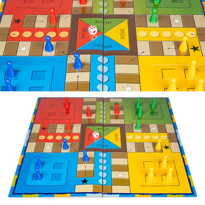 Toysbox Ludo and Snakes & Ladders Jumbo Classic Board Game to Play with Kids and Adults