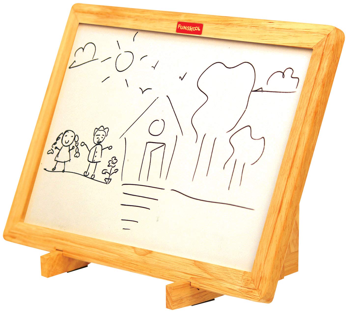 Funskool Learn N Write Slate, 2 in 1 Magnetic & Dry Erase Board, Early Learning, 3 Years & Above, Preschool Toys, Multicolor