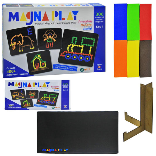 Ekta Magna Play Set - 1 Magical Magnetic Play N Learn Art Draw
