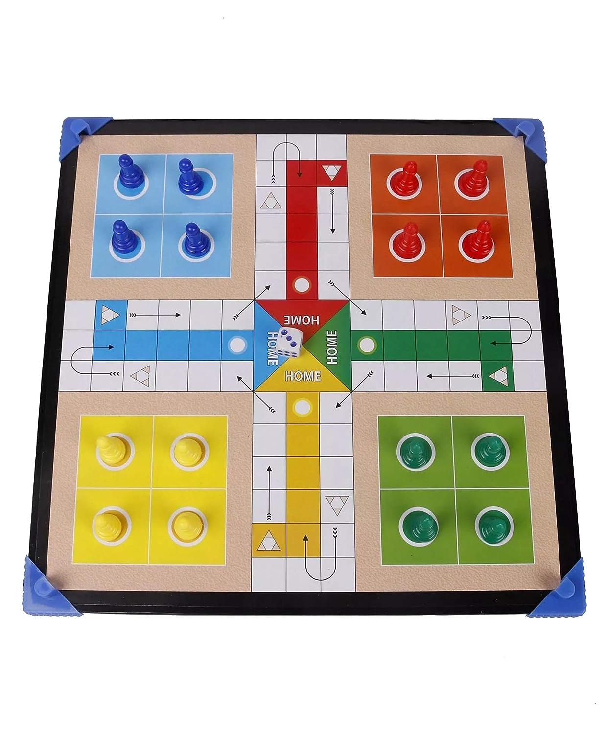 RATNA'S Table TOP Family Fun Excellent Ludo Snakes and LADDERS Board Game with Stand