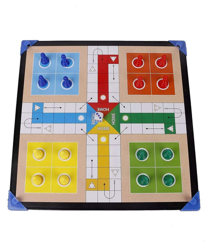 RATNA'S Table TOP Family Fun Excellent Ludo Snakes and LADDERS Board Game with Stand