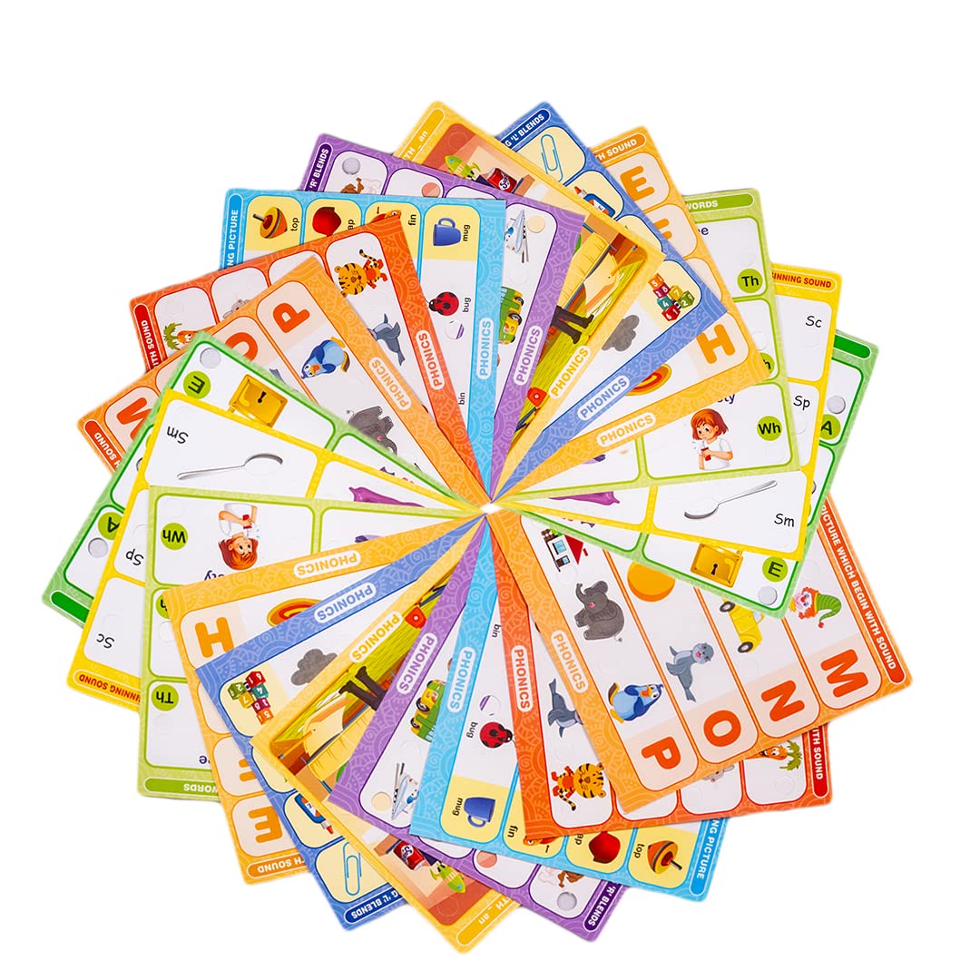 Ratna's Intellikids Phonics A Perfect Electro Game. 10 Double Sided Printed Cards. If it Lights its Right. A Fun Way to Learn Phonics