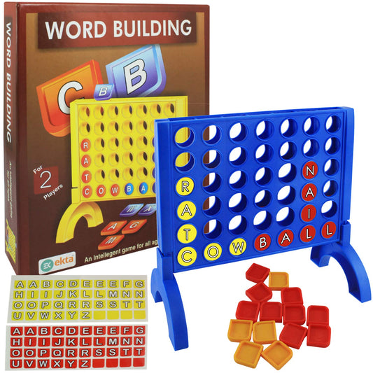 EKTA Word Building Board Game Family Game, for All Ages (Multicolor),Pack of 1