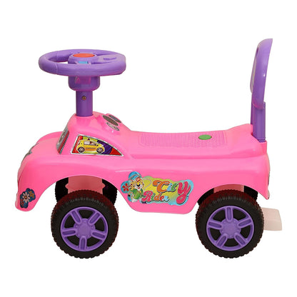 Magic Rider Push-Car Ride-On for Kids with Music 1-3 Years (City Pink) - MRGTOYS