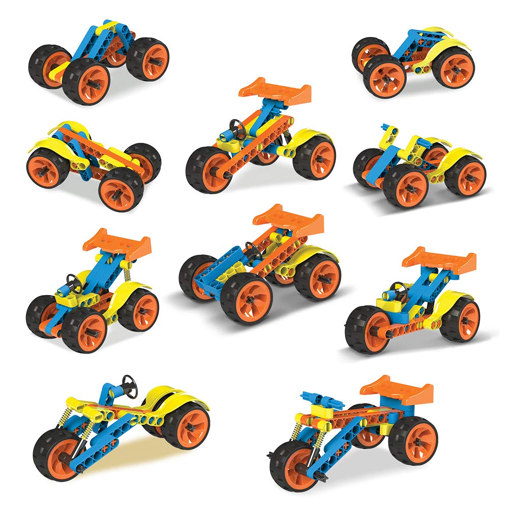 BLIX - Cars - 2 DIY, Educational, Learning, Stem, Building and Construction Toys