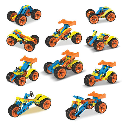 BLIX - Cars - 2 DIY, Educational, Learning, Stem, Building and Construction Toys