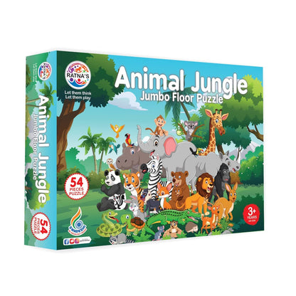 Ratna's Animal Jungle 54 Pieces Jigsaw Puzzle for Kids 3+ Years