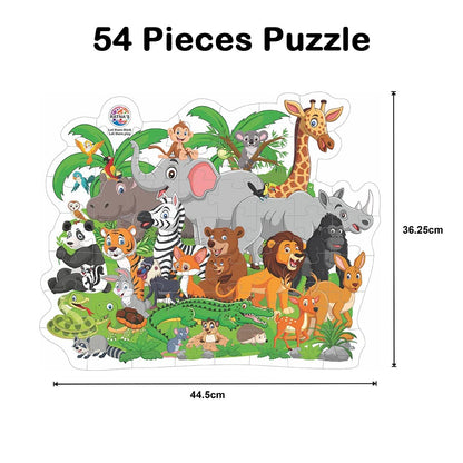 Ratna's Animal Jungle 54 Pieces Jigsaw Puzzle for Kids 3+ Years