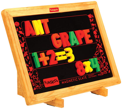 Funskool Learn N Write Slate, 2 in 1 Magnetic & Dry Erase Board, Early Learning, 3 Years & Above, Preschool Toys, Multicolor