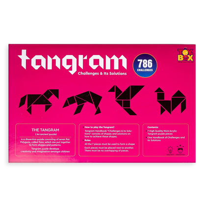 Toysbox Tangram Puzzle 7 Pieces and 786 Patterns Educational Jigsaw Puzzle Game of Shapes for Mind Development of Kids