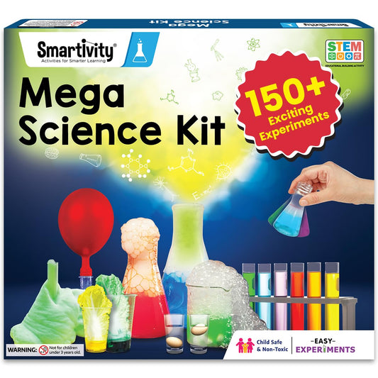 Mega Science Kit 150+ Science Experiment Kit for Kids 6 to 14 Years Old