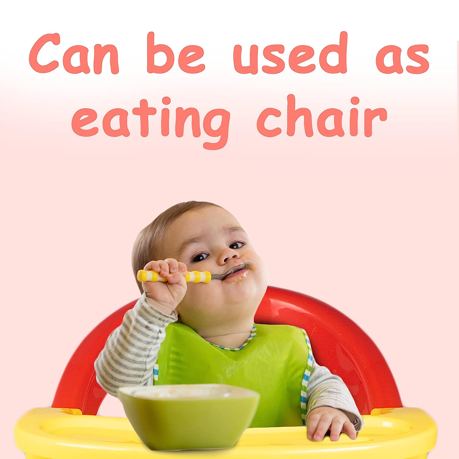 Soft Cushion Plastic OYO Baby Chair for Kids | Feeding Booster Seat with Removable Front Food and Safety Tray | Sturdy Plastic Portable Chairs can be used at Home, Schools for Boys and Girls Unisex 1 to 4 Years Babies and Toddlers (Red Colour) - MRGTOYS