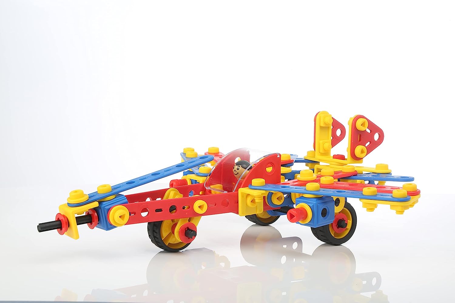 MECHANIX Boy's and Girl's Plastic Planes 3, 15 Models Educational, Stem Learning, Building and Construction Toy - Multicolor, Age 3-8