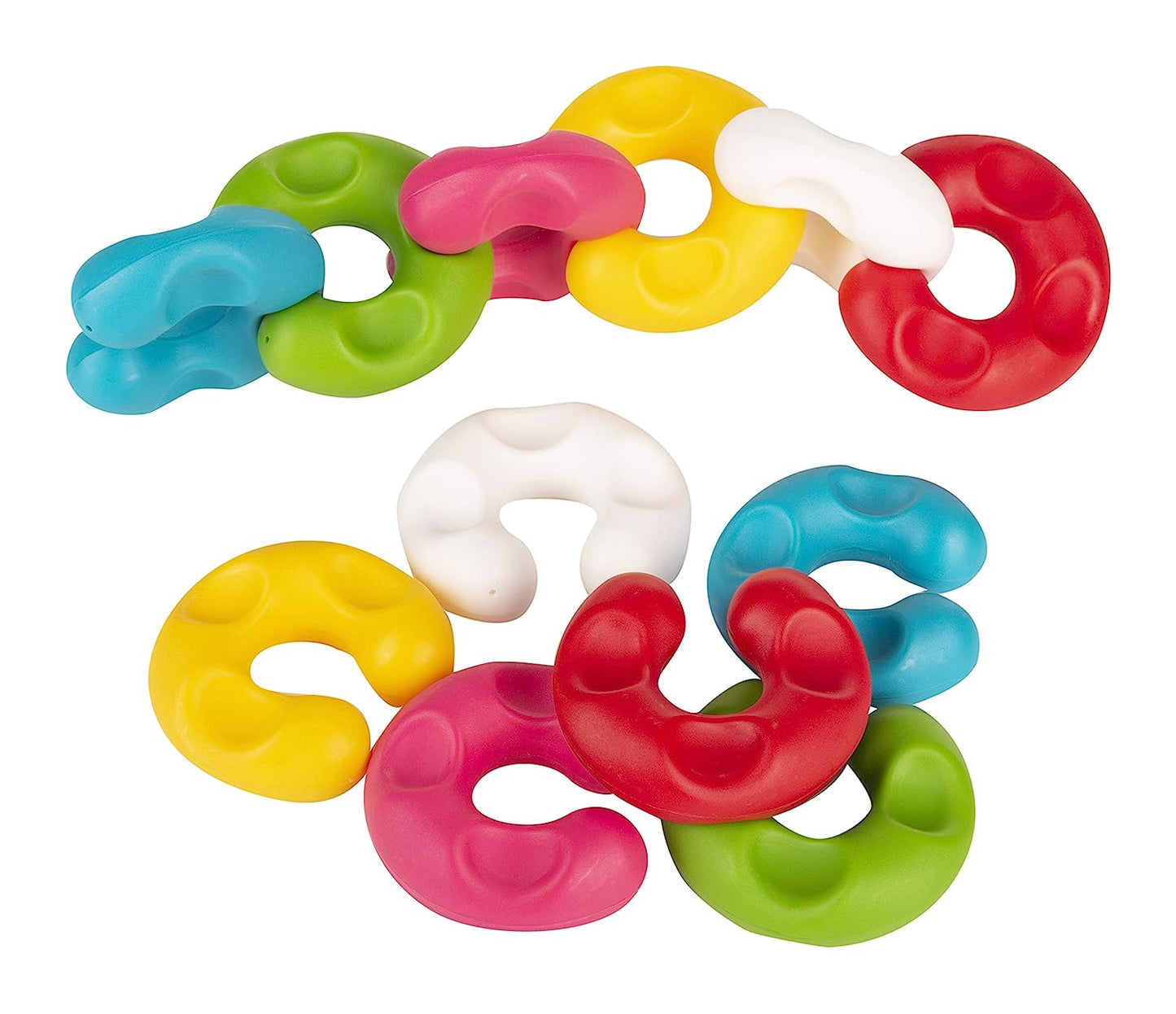 Giggles - Link Stack N Nest Toy Set , Multicolour 3 in 1 gift set, Develops motor skills , 6 months & above, Infant and Preschool Toys